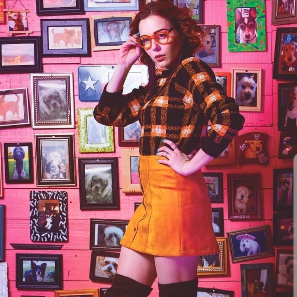 Black & yellow plaid sweater